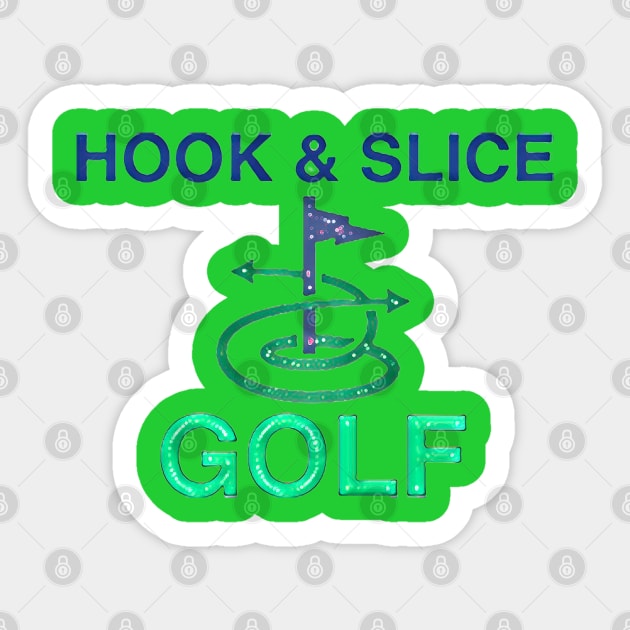 Hook and Slice Golf Sticker by Kitta’s Shop